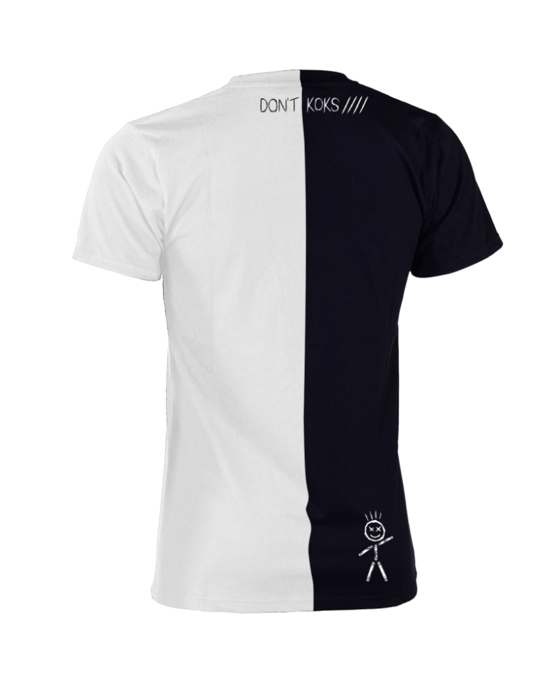 Koszulka Czarno-Biały Koks Flou Koszulka Czarno-Biały Koks Flou